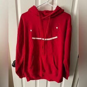 Dream smile red hooded sweatshirt Minecraft XL